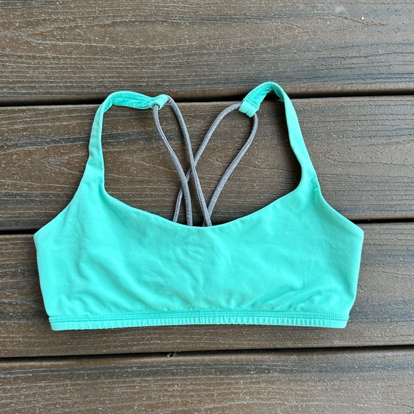 lululemon athletica Other - Lululemon Free To Be Bra Wild Mint & Grey Straps Grey size 8